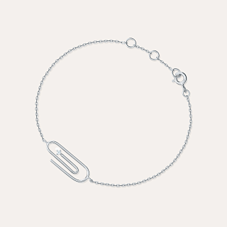 Pulsera de plata con circonia cubica