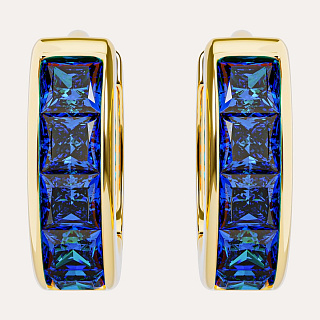 18KT Gold Plated earrings with Cubic Zirconia